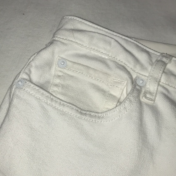 7 For All Mankind Megaflare Jeans in Clean White NWT - Picture 7 of 10